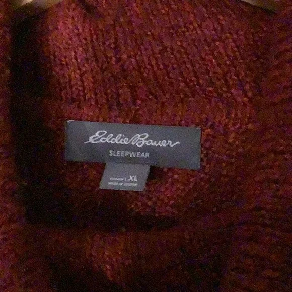 Eddie Bauer red cowl neck sweater, size XL - Picture 2 of 6